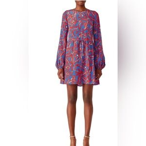 DVF Elsden Silk Dress. Beautifull silk mid-length silk dress w/pockets.
